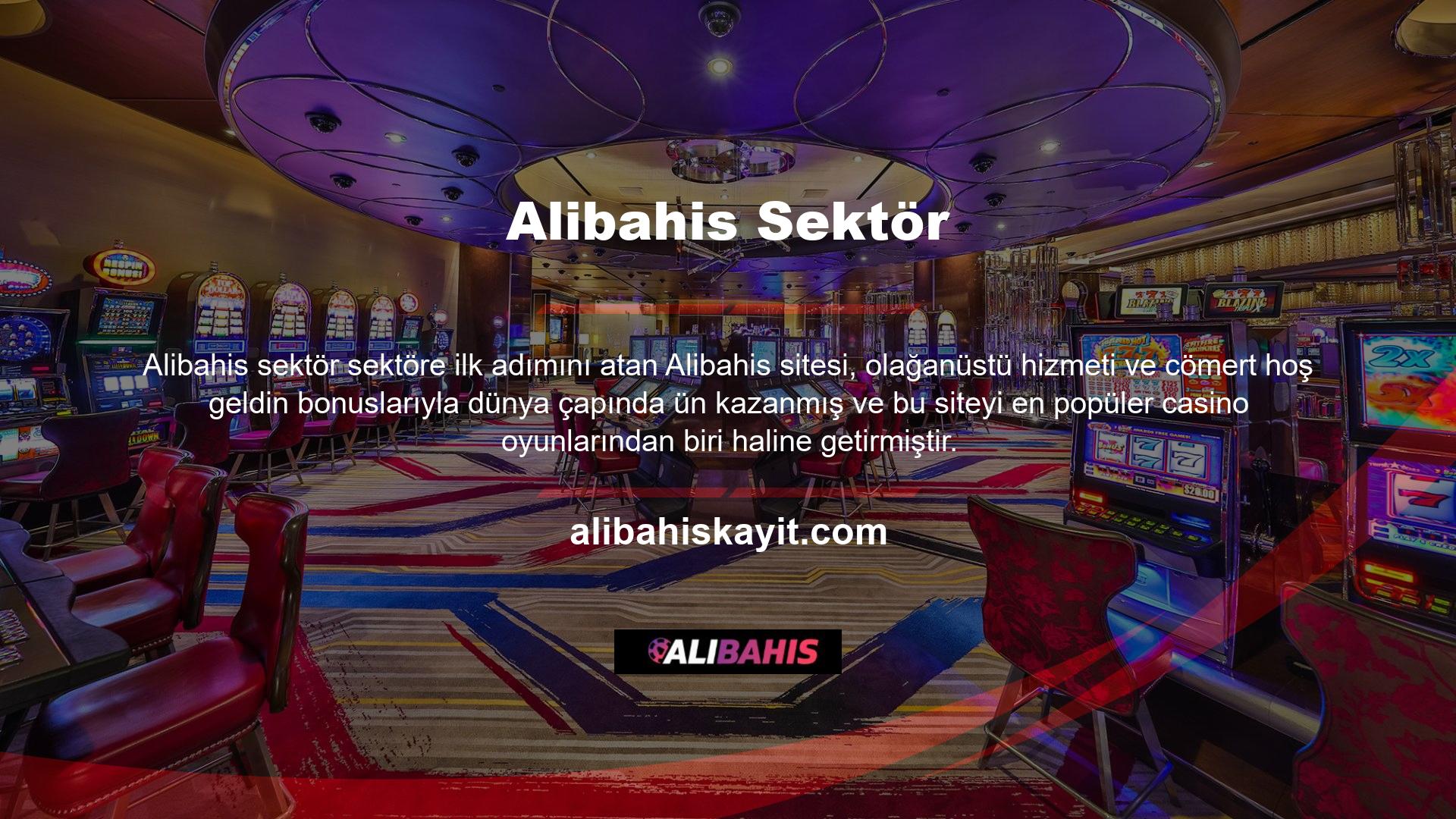 Bu site, binlerce slot ve masa oyunu sunan kaliteli Alibahis casino sitelerinden biridir
